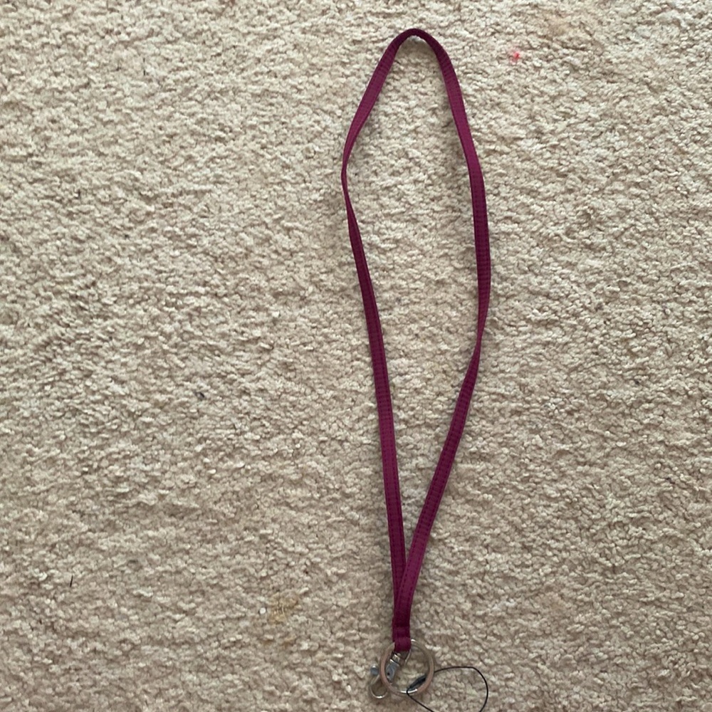 Burgundy Vera Bradley Lanyard